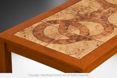 Danish Modern Tile Top Coffee Table - 4293090