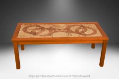 Danish Modern Tile Top Coffee Table - 4293092