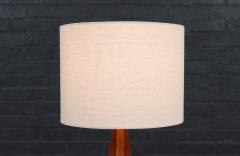 Danish Modern Tripod Sculpted Teak Table Lamp - 4178806