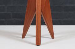 Danish Modern Tripod Sculpted Teak Table Lamp - 4178813