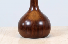Danish Modern Turned Solid Teak Tear Drop Table Lamp - 2695056