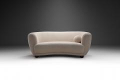 Danish Modern Two Seater Sofa with an Accent Pillow Denmark ca 1940s - 2907439
