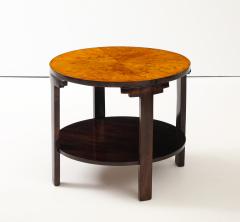 Danish Modern Two Tier Circular Side Table Circa 1940s - 4545023
