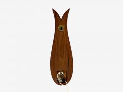 Danish Modern Wall Lights or Sconces Teak Brass Opal Glass Denmark 1960s - 4802646