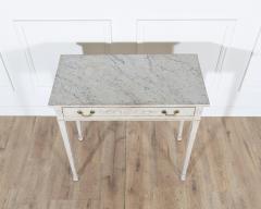 Danish Neoclassical Painted Console Table with Marbled Top Circa 1820 - 4353539