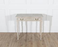 Danish Neoclassical Painted Console Table with Marbled Top Circa 1820 - 4353546