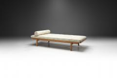 Danish Oak Daybed with Upholstered Mattress and Pillow Denmark ca 1950s - 2286304