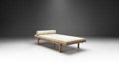 Danish Oak Daybed with Upholstered Mattress and Pillow Denmark ca 1950s - 2286305