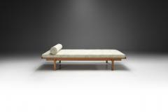 Danish Oak Daybed with Upholstered Mattress and Pillow Denmark ca 1950s - 2286307