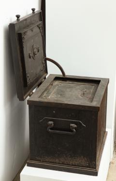 Danish Painted Steel safe with Hidden Lock 19th Century - 783745