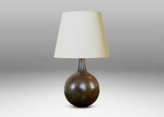 Danish Petite Art Deco Table Lamp in Patinated Bronze - 3745038