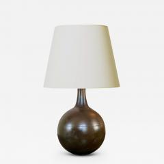 Danish Petite Art Deco Table Lamp in Patinated Bronze - 3745648