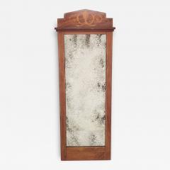 Danish Pier Mirror Inlaid Mahogany Old Glass - 2985422