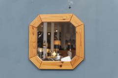 Danish Pine Octagonal wall Mirror - 3422366