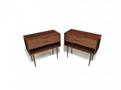 Danish Rosewood Nightstand Bedside Tables with Drawers - 4029965