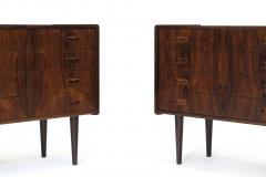 Danish Rosewood Nightstands Cabinets a Pair - 1080190