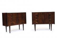 Danish Rosewood Nightstands Cabinets a Pair - 1080201