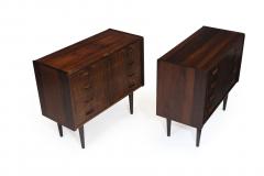 Danish Rosewood Nightstands Cabinets a Pair - 1080203