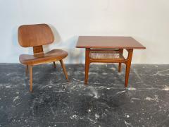 Danish Side Table in Teak with Cane Shelf by Thor - 3650195