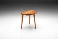 Danish Solid Pine Tripod Stool Denmark 1960s - 2977273