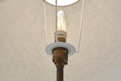 Danish Table Lamp with Solid Wood Base Denmark ca 1960s - 4228949