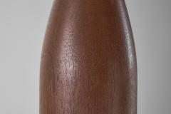 Danish Table Lamp with Solid Wood Base Denmark ca 1960s - 4228951
