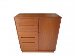 Danish Teak Gentleman s Chest Armoire by Nils Jonsson for Torring - 4459105