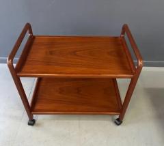 Danish Teak Mid Century Bar Cart or Drinks Trolley in the Style of Dane Decor - 4059620