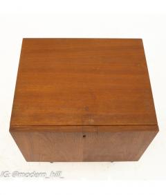 Danish Teak Mid Century Key Holder Nightstand - 1831900