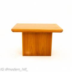 Danish Teak Mid Century Pedestal Base Side End Table - 1871325