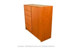 Danish Teak Mid Century Tall Dresser Wardrobe - 3626701
