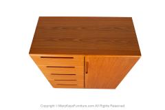 Danish Teak Modern Tall Dresser Gentleman s Chest Wardrobe - 3945246