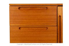 Danish Teak Modern Tall Dresser Gentleman s Chest Wardrobe - 3945248