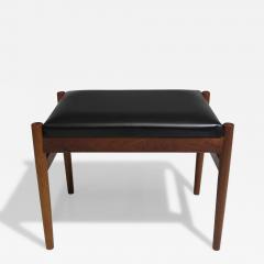 Danish Teak Ottoman in Original Vinyl - 3817563