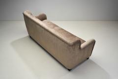 Danish Three Seater Sofa with Stained Beech Legs Denmark circa 1940s - 3841914