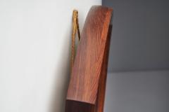 Danish Triangular Wood Mirrors by Th Poss Copenhagen Denmark 1960s - 2188926