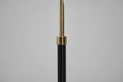 Danish Tripod Floor Lamp in Brass and Lacquered Metal Denmark Mid 20th Century - 4245243