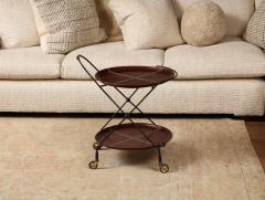 Danish Trolley or Barcart with Leather Trays - 3007297