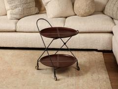 Danish Trolley or Barcart with Leather Trays - 3007298