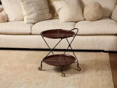Danish Trolley or Barcart with Leather Trays - 3007299