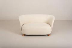 Danish Two Seater Sofa Upholstered in Casentino Tuscan Fabric Denmark 1940s - 3469042