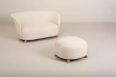 Danish Two Seater Sofa Upholstered in Casentino Tuscan Fabric Denmark 1940s - 3469043
