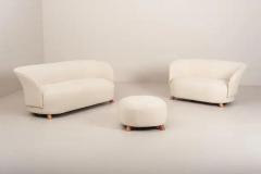 Danish Two Seater Sofa Upholstered in Casentino Tuscan Fabric Denmark 1940s - 3469044