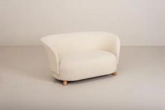 Danish Two Seater Sofa Upholstered in Casentino Tuscan Fabric Denmark 1940s - 3469046