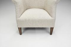 Danish Upholstered Easy Chair with Beech Legs Denmark 1940s - 2529156