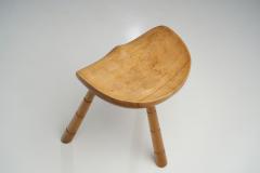 Danish Wooden Tripod Milking Stool Denmark 1940s - 1966854