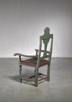 Danish folk art chair from 1782 - 760535