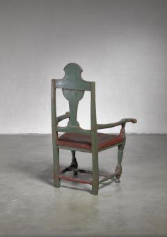 Danish folk art chair from 1782 - 760536