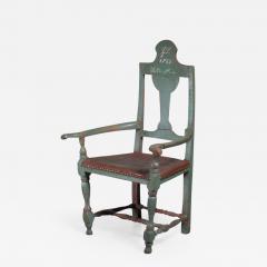 Danish folk art chair from 1782 - 761677