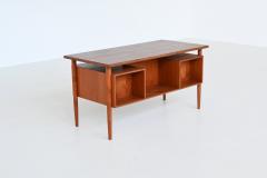 Danish freestanding symmetric desk in teak Denmark 1960 - 4120101
